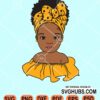 Afro girl clipart svg