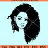 Afro woman clipart svg