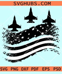 Air Force fighter Jets US flag svg
