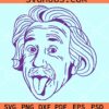 Albert Einstein face svg