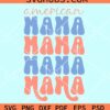 American mama retro stacked svg