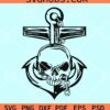 Anchor skull svg