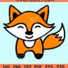 Baby fox svg