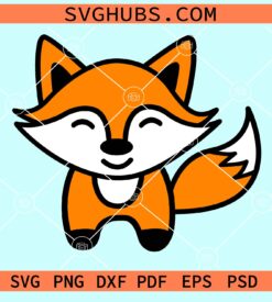 Baby fox svg