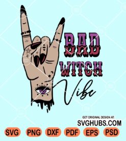 Bad witch vibe witch hand svg