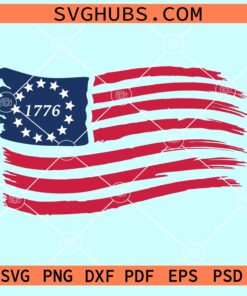 Betsy Ross 1776 13 Stars American Flag svg