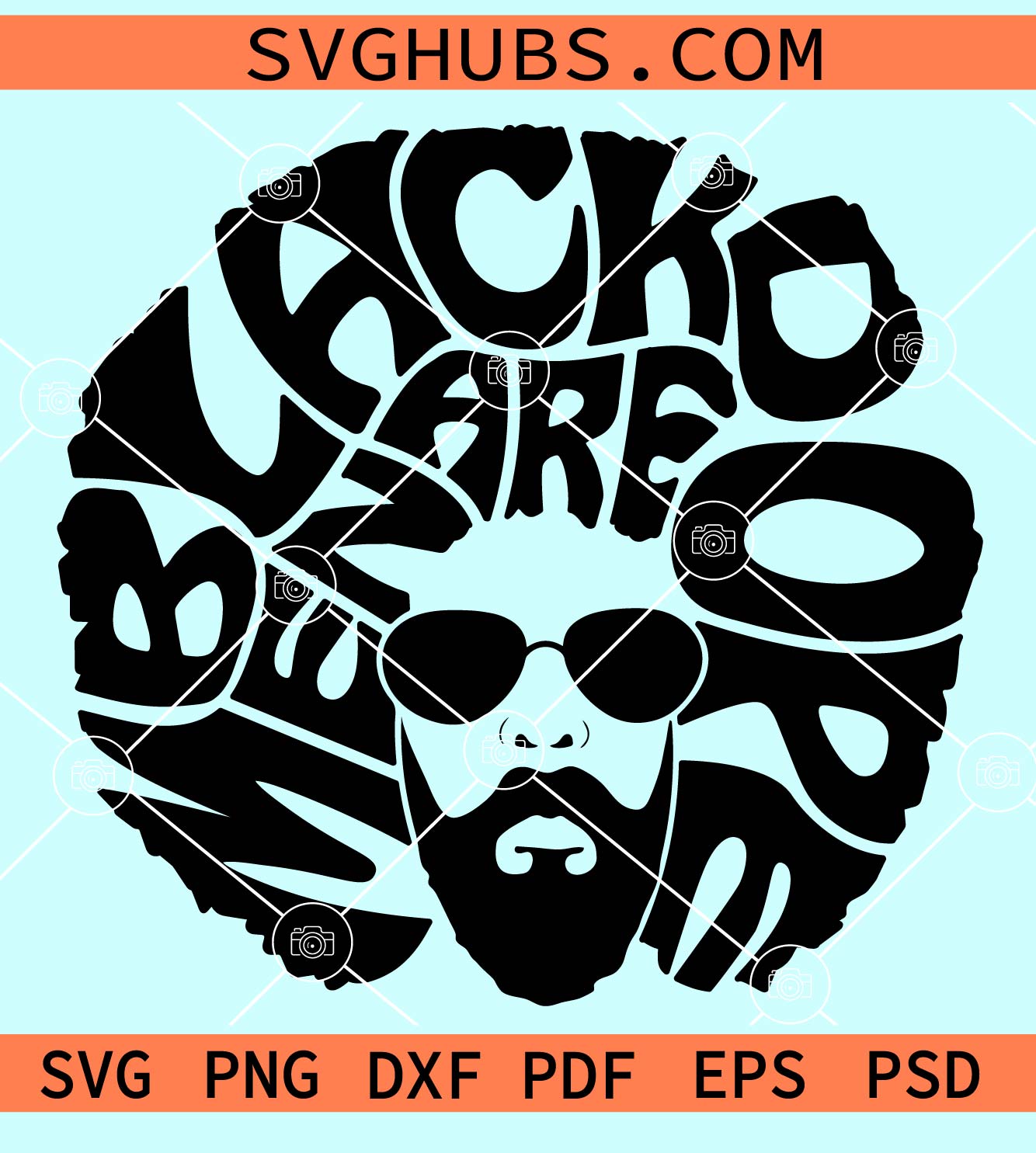 Black man face svg, svg, png, eps, dxf, pdf