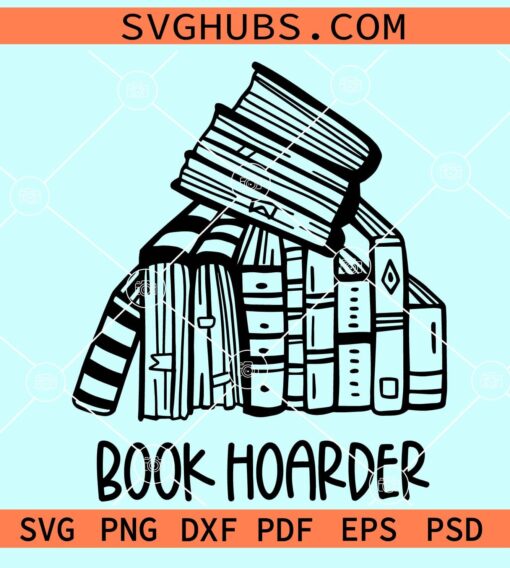 Book hoarder svg