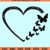 Butterfly heart svg
