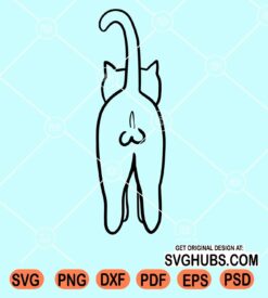 Cat Butt Svg