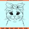 Cat with bandana svg