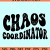 Chaos coordinator wavy letters Svg