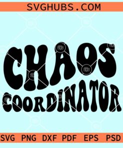 Chaos coordinator wavy letters Svg