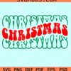 Christmas wavy stacked svg
