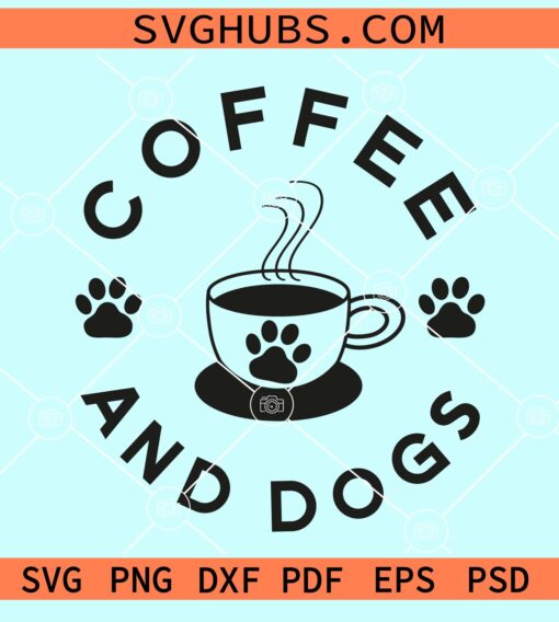 Coffee and dogs svg