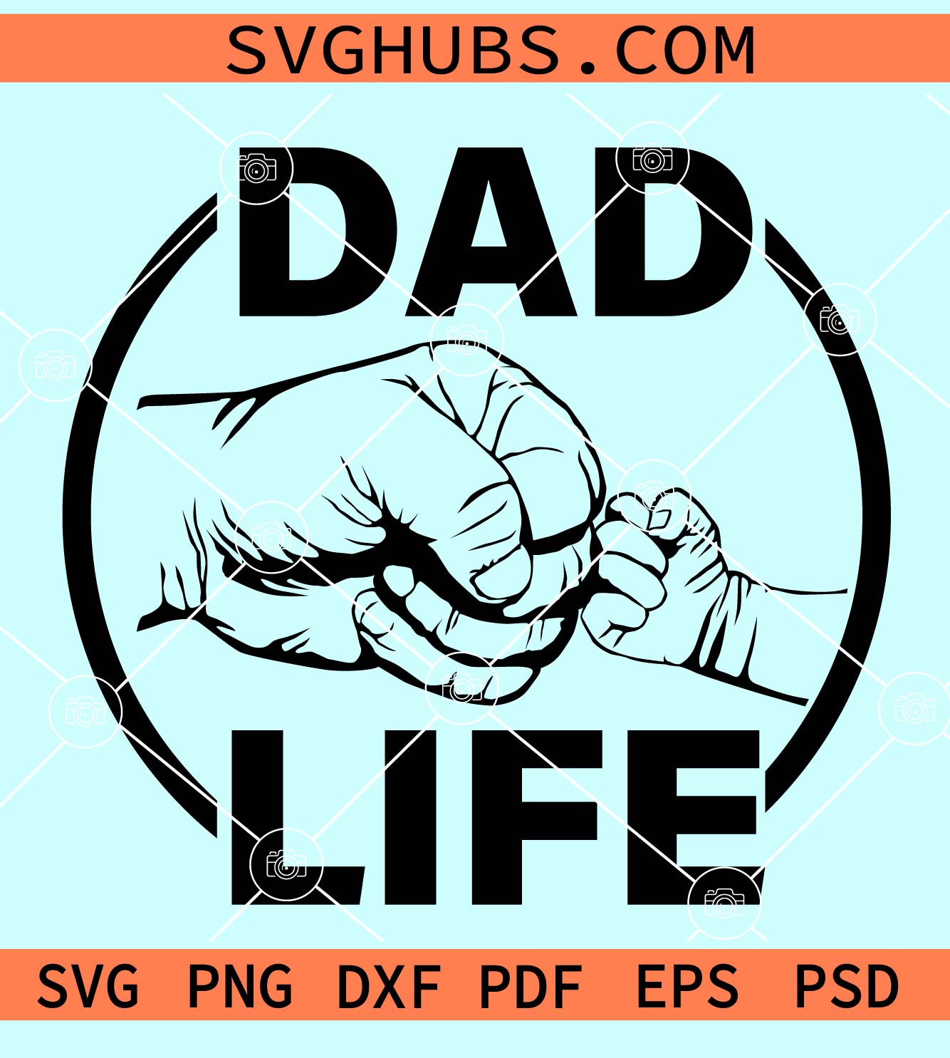 Dad life fist bump svg, Father's Day Fist Bump svg, Father And Sons Svg