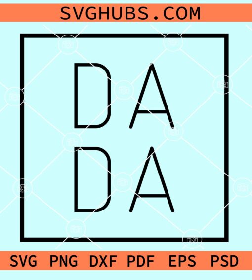 Dada square frame svg