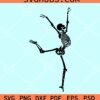 Dancing skeleton clipart svg