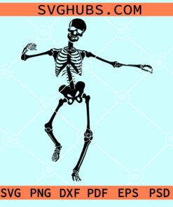 Dancing skeleton svg