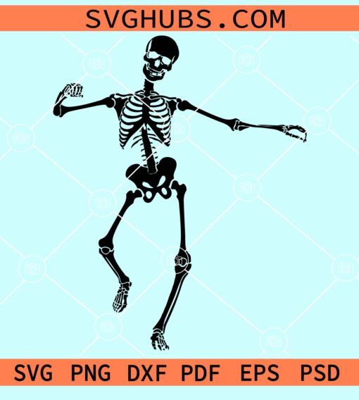 Dancing skeleton svg