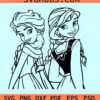 Disney Elsa and Anna svg