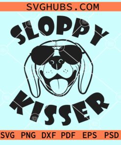 Dog Sloppy kisser svg