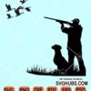 Duck hunting clipart svg