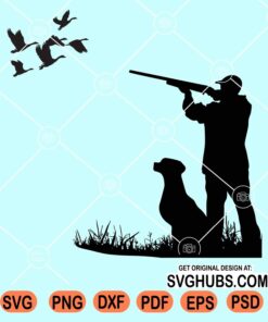Duck hunting clipart svg
