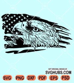 Eagle head US Flag svg