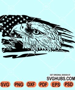 Eagle head US Flag svg