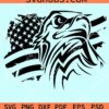 Eagle through flag svg