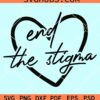 End the stigma heart svg