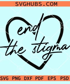 End the stigma heart svg