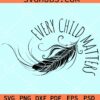 Every child matters feather svg