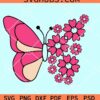 Flower Butterfly Svg