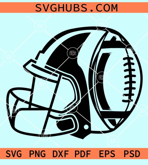 Football helmet svg