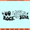 Go little rock star SVG