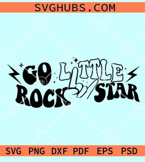 Go little rock star SVG