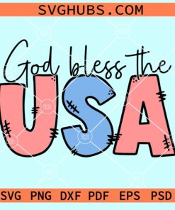 God bless the USA svg