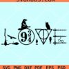 Harry potter inspired love svg