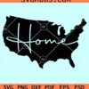 Home USA Map svg