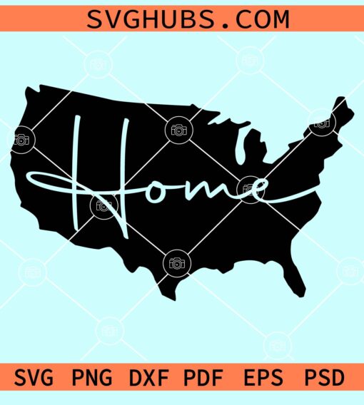 Home USA Map svg