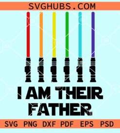 I am their father Light sabers svg