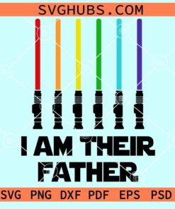 I am their father Light sabers svg