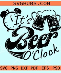 It's beer o'clock svg