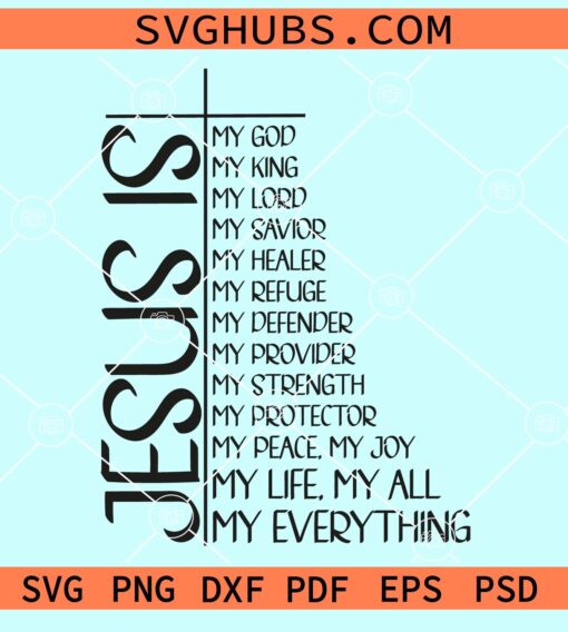 Jesus is my everything svg