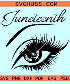 Juneteenth eye svg