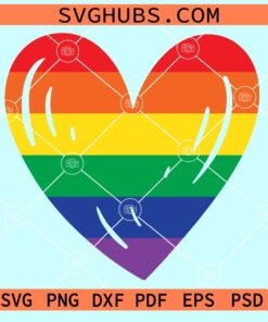 LGBT Heart Svg