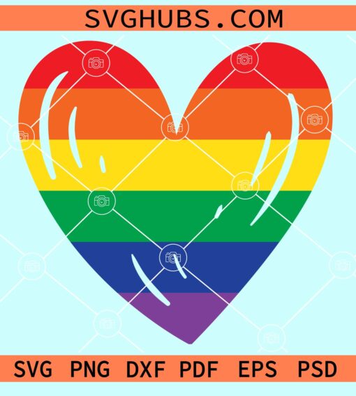 LGBT Heart Svg