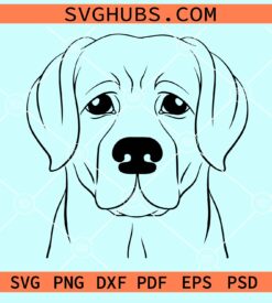 Labrador face svg